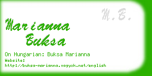 marianna buksa business card